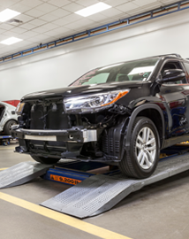 Toyota on vehicle lift | Maverick Toyota in Lemon Grove CA