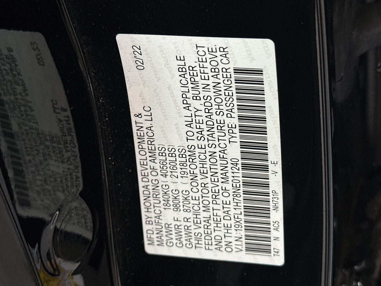 2022 Honda Civic EX-L