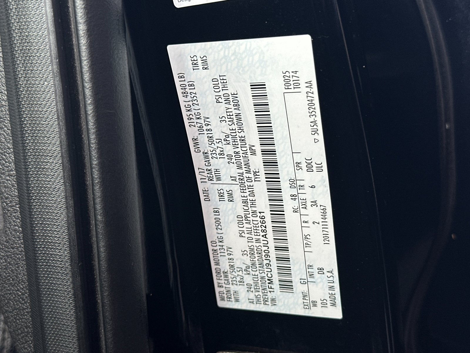 2018 Ford Escape Titanium