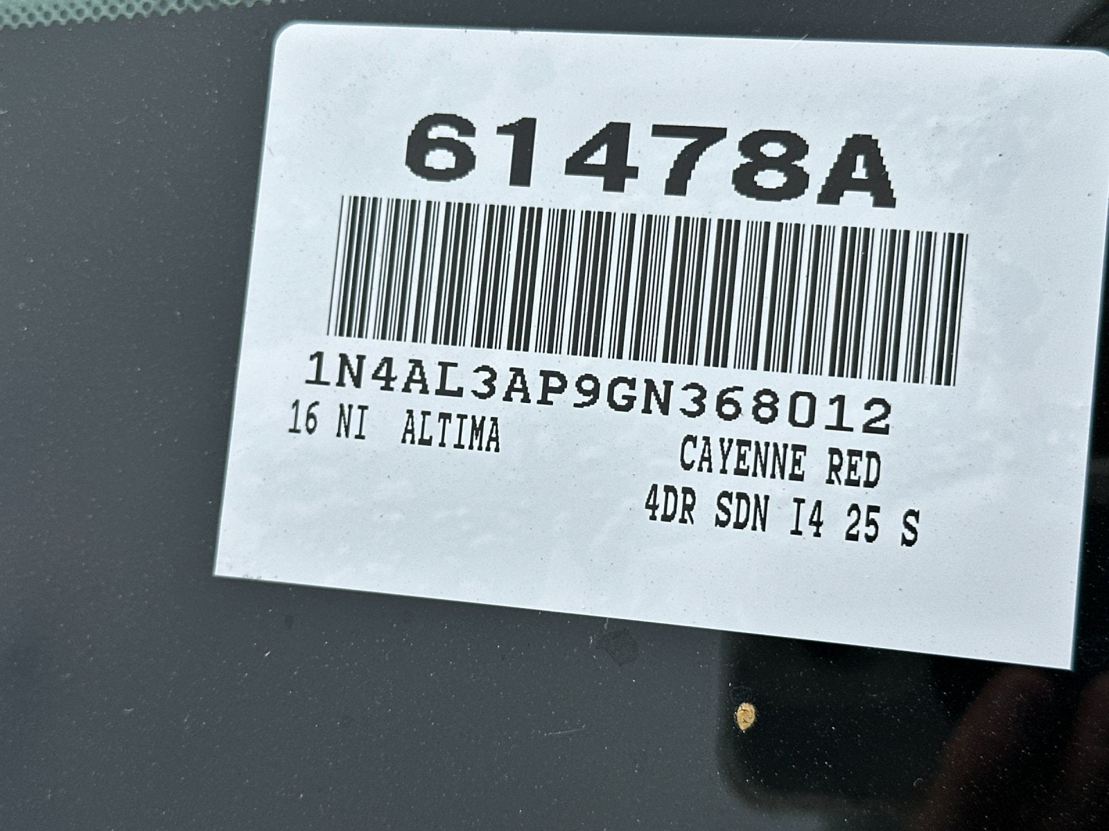 2016 Nissan Altima 2.5 S