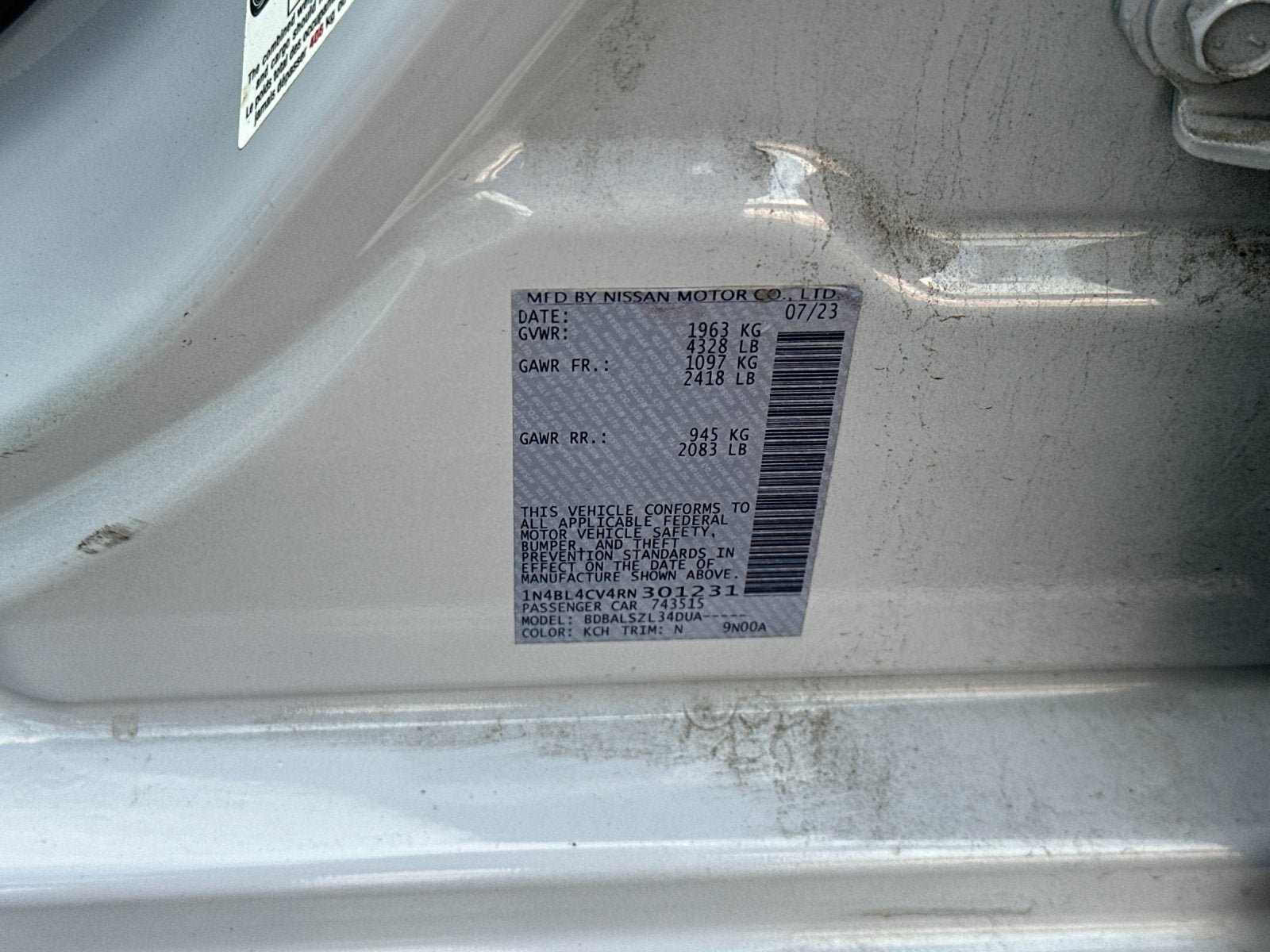 2024 Nissan Altima 2.5 SR