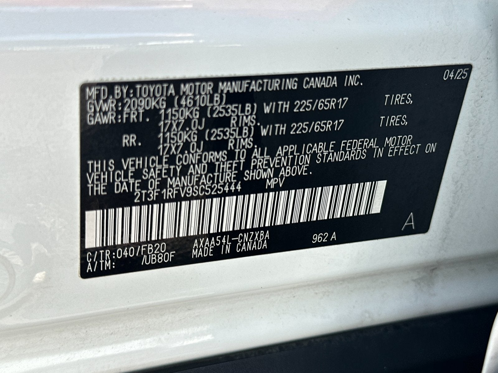 2025 Toyota RAV4 LE