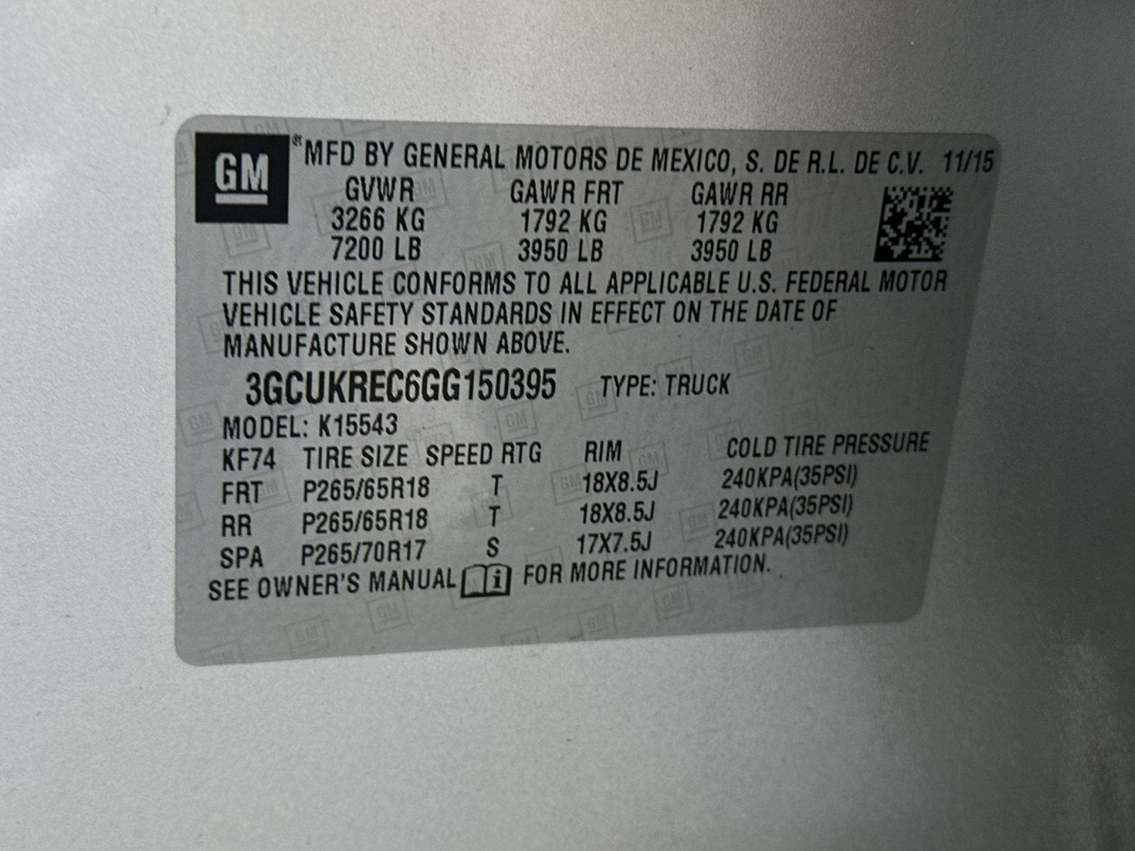 2016 Chevrolet Silverado 1500 LT LT2