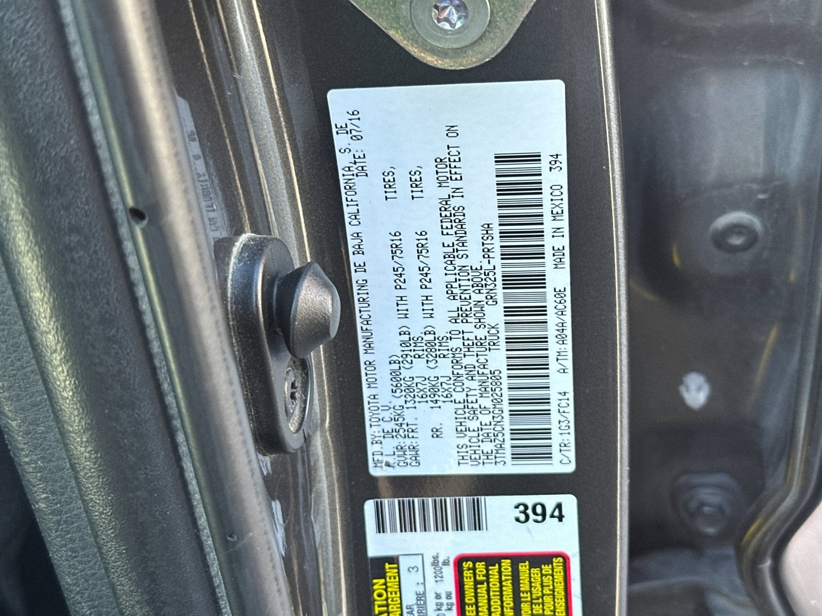 2016 Toyota Tacoma SR5 V6