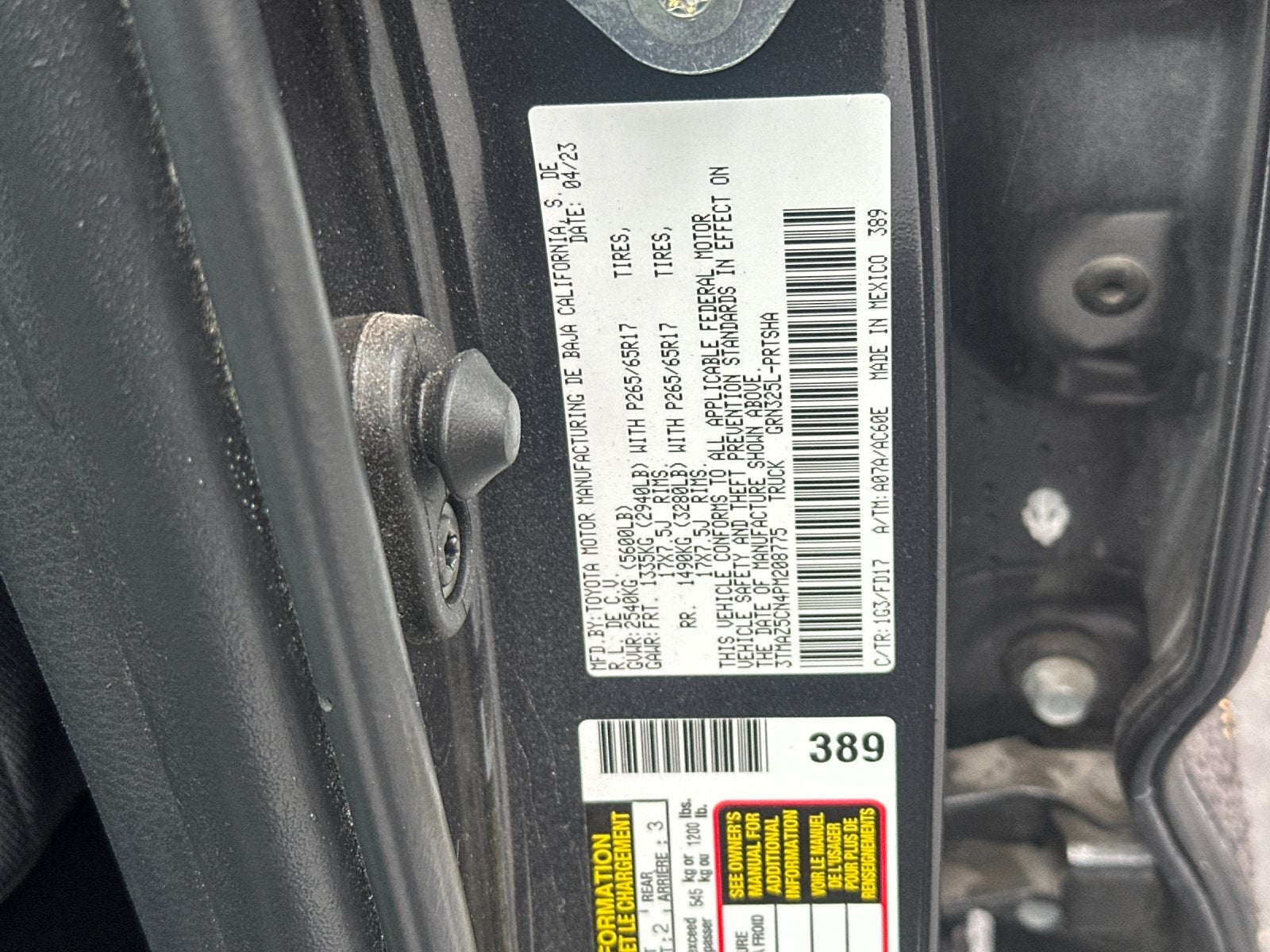 2023 Toyota Tacoma TRD Sport V6