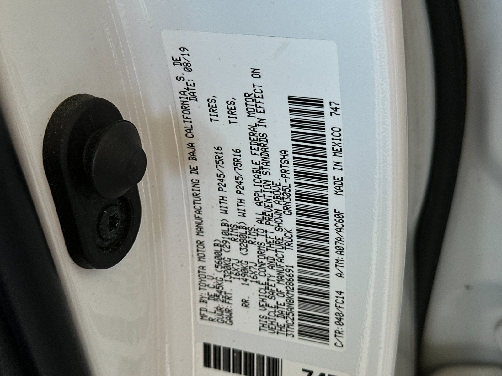 2019 Toyota Tacoma SR5 V6