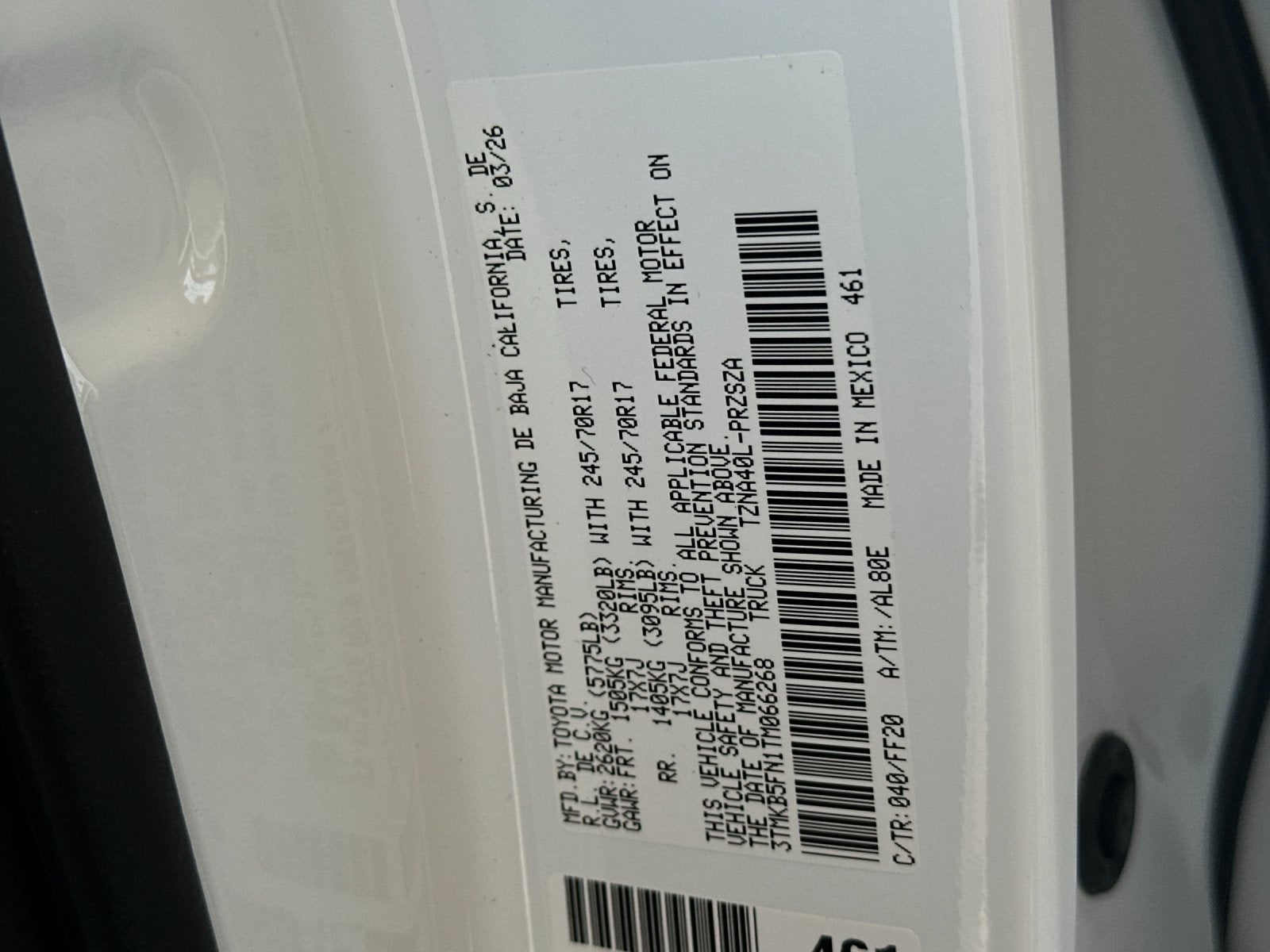 2026 Toyota Tacoma SR5