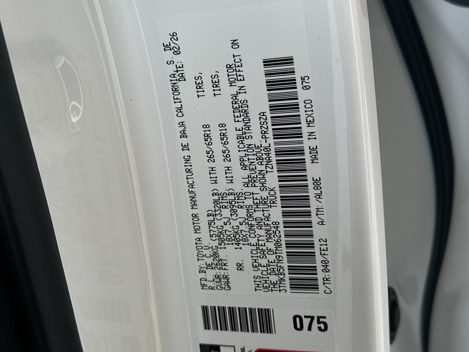 2026 Toyota Tacoma TRD Sport