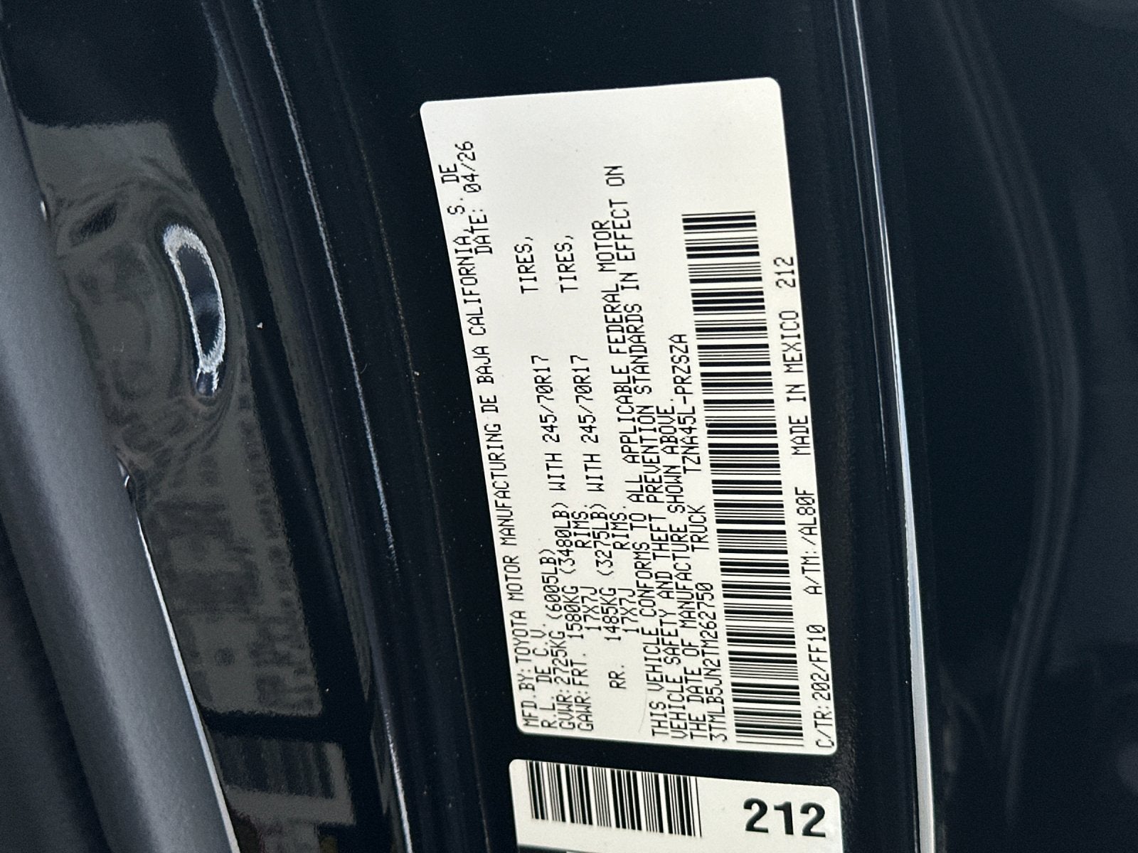 2026 Toyota Tacoma SR5