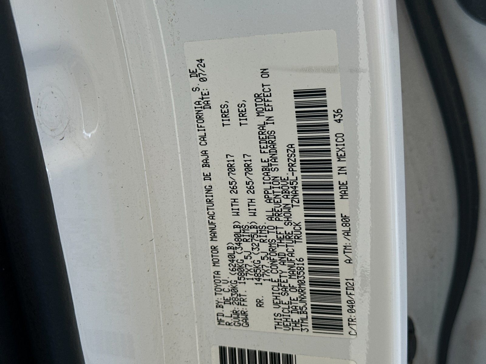 2024 Toyota Tacoma TRD Off-Road