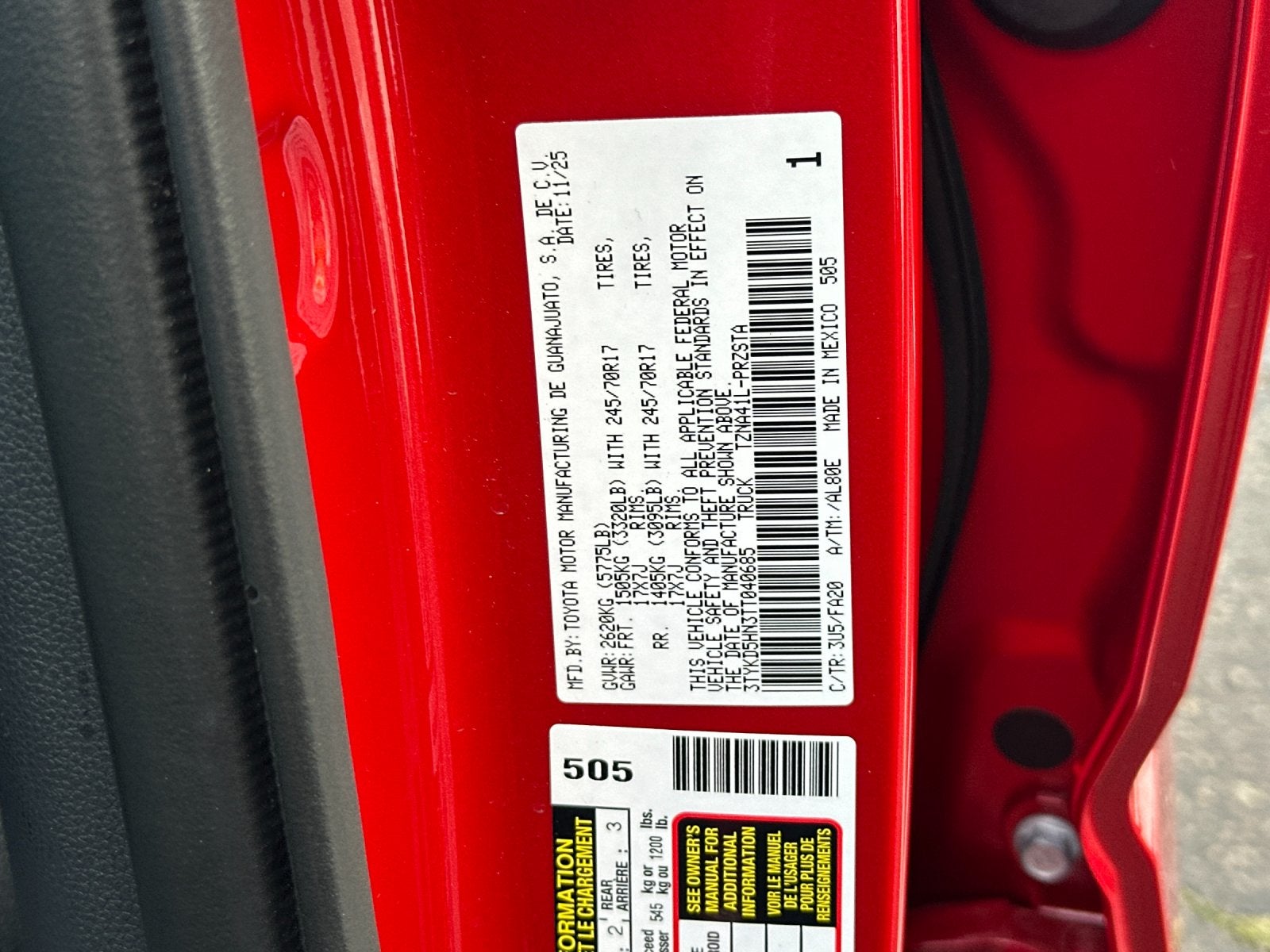 2026 Toyota Tacoma SR