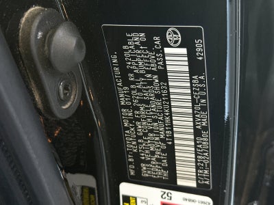2019 Toyota Camry SE