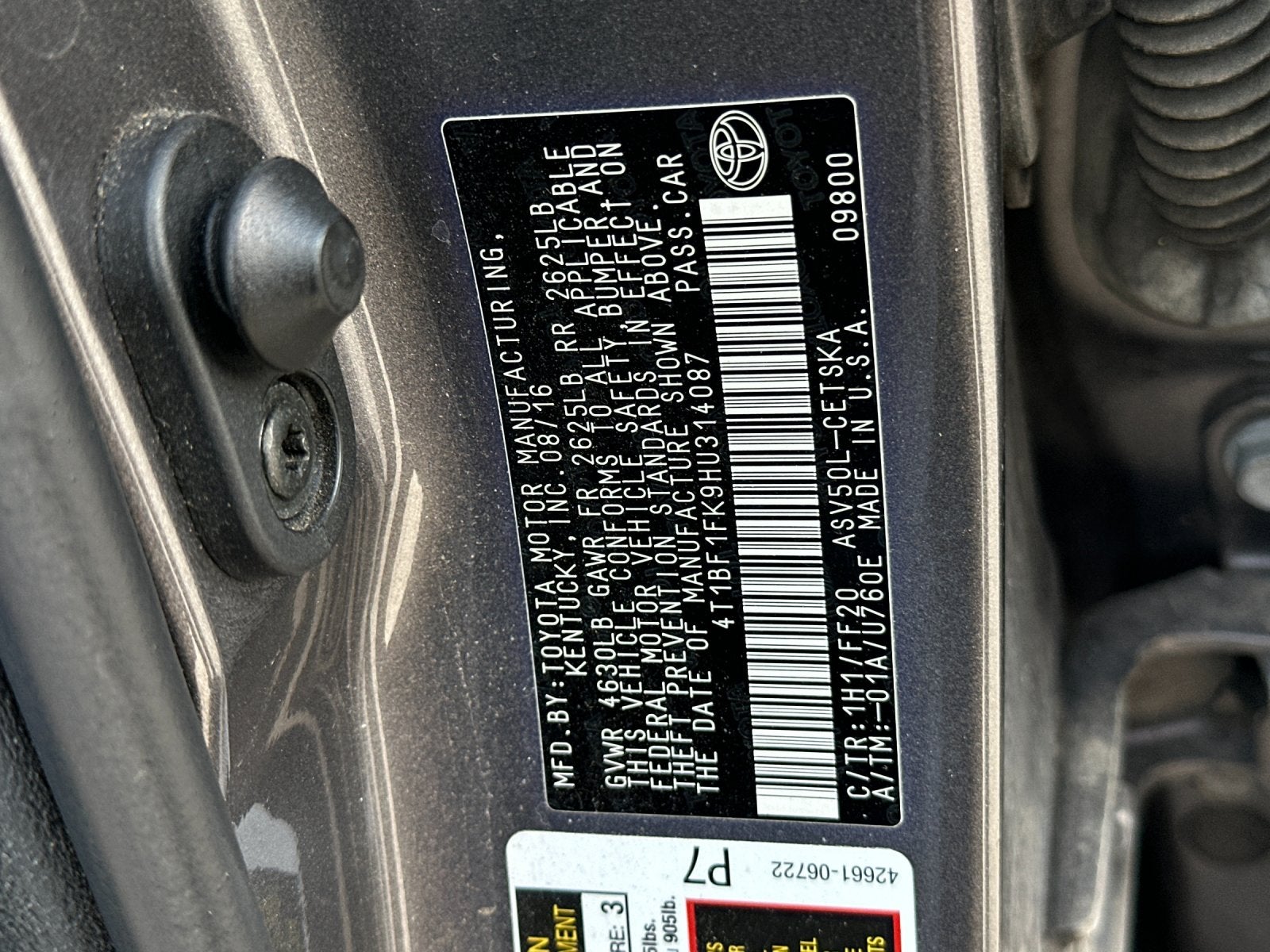 2017 Toyota Camry SE