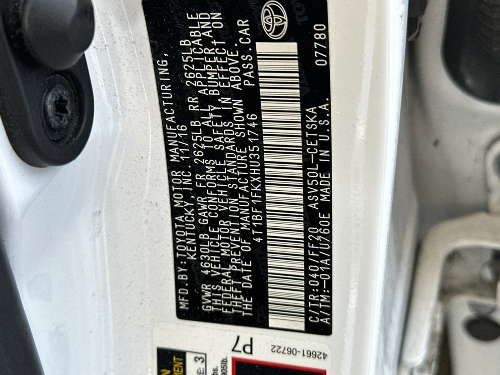 2017 Toyota Camry SE