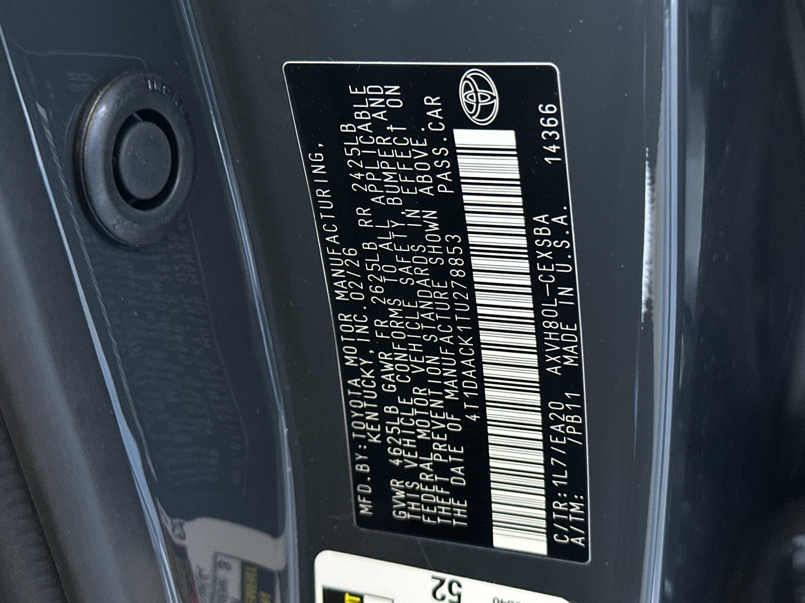 2026 Toyota Camry SE