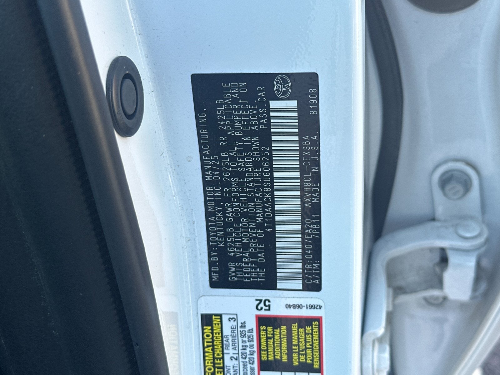 2025 Toyota Camry SE