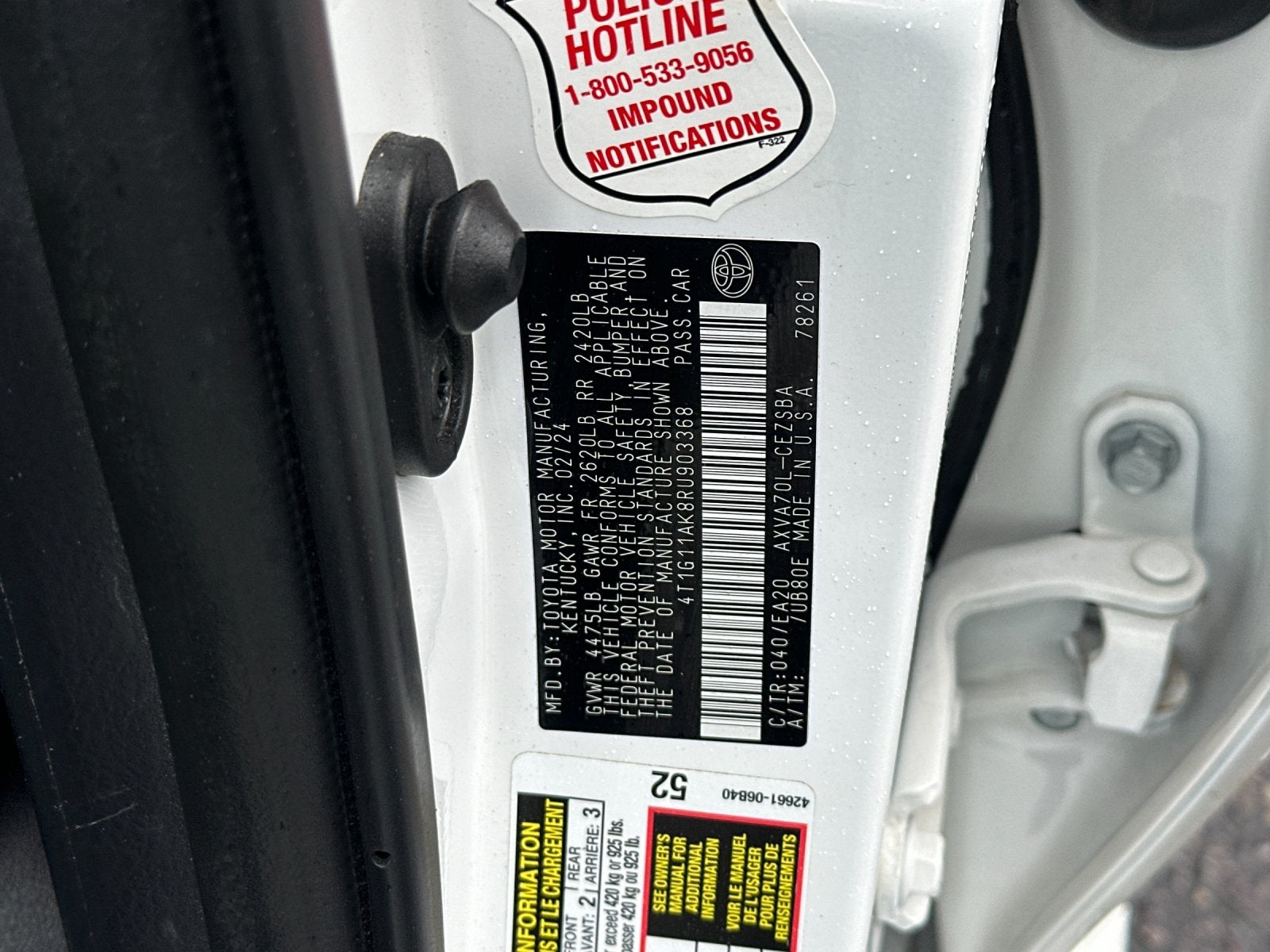 2024 Toyota Camry SE