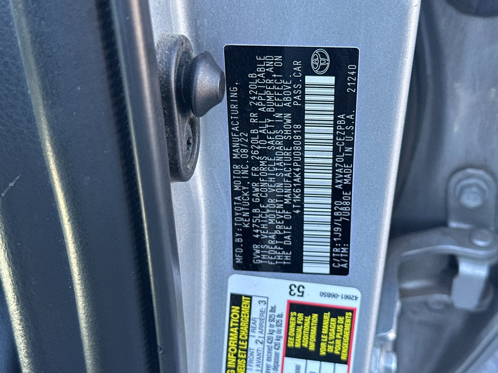 2023 Toyota Camry XSE