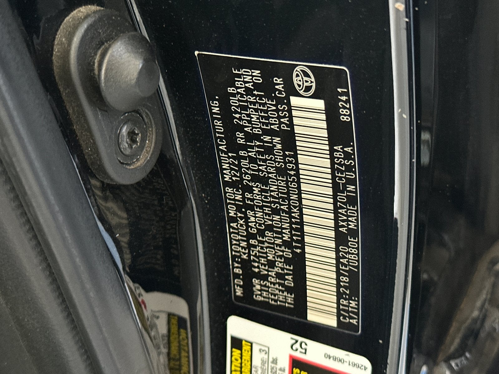 2022 Toyota Camry SE