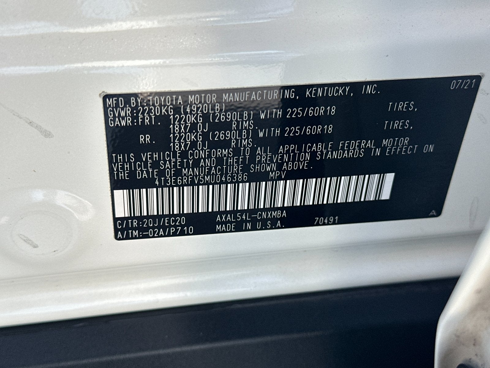 2021 Toyota RAV4 Hybrid XSE