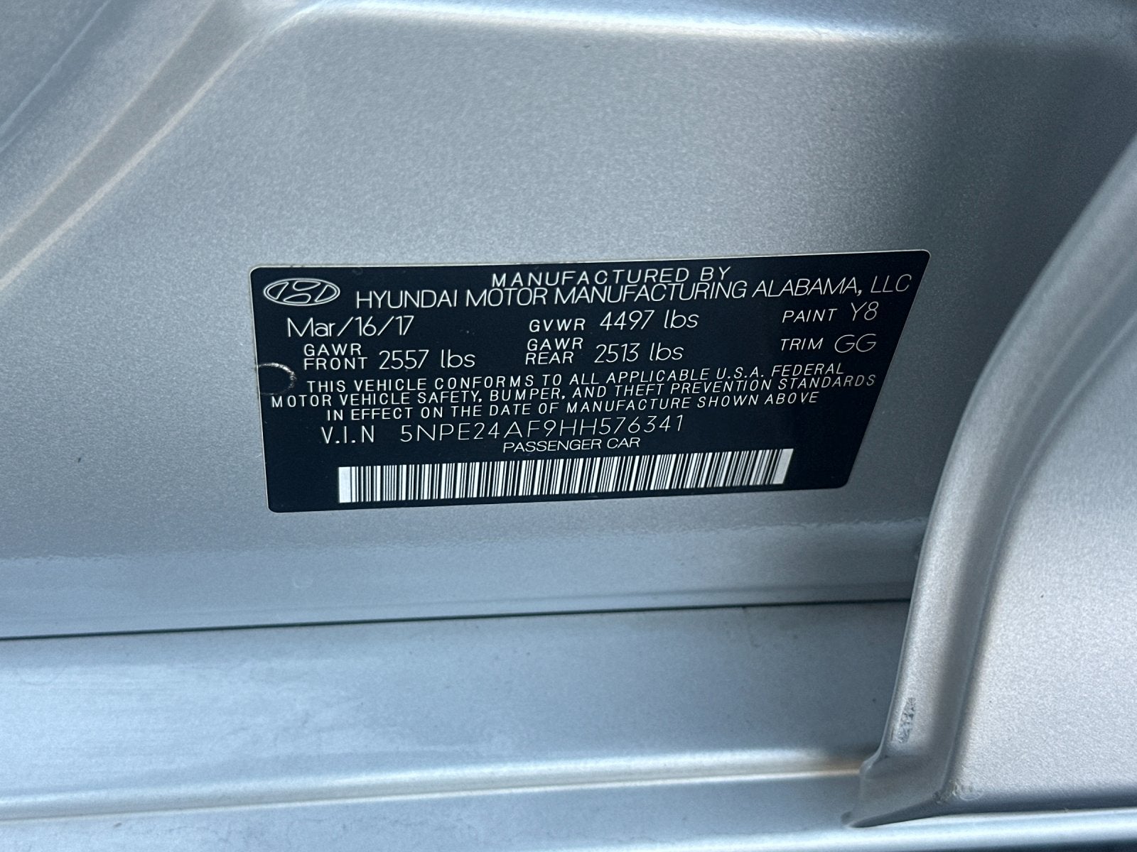 2017 Hyundai Sonata Base