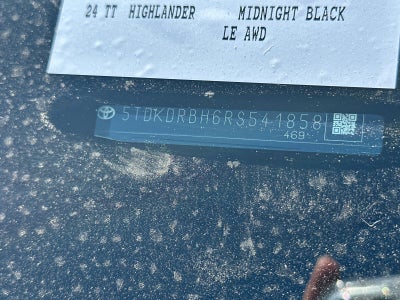 2024 Toyota Highlander LE