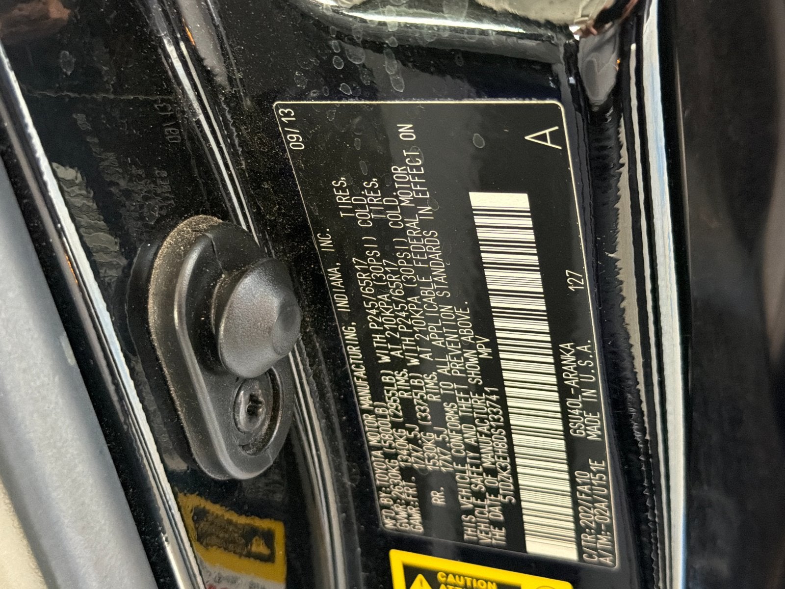 2013 Toyota Highlander Base Plus V6