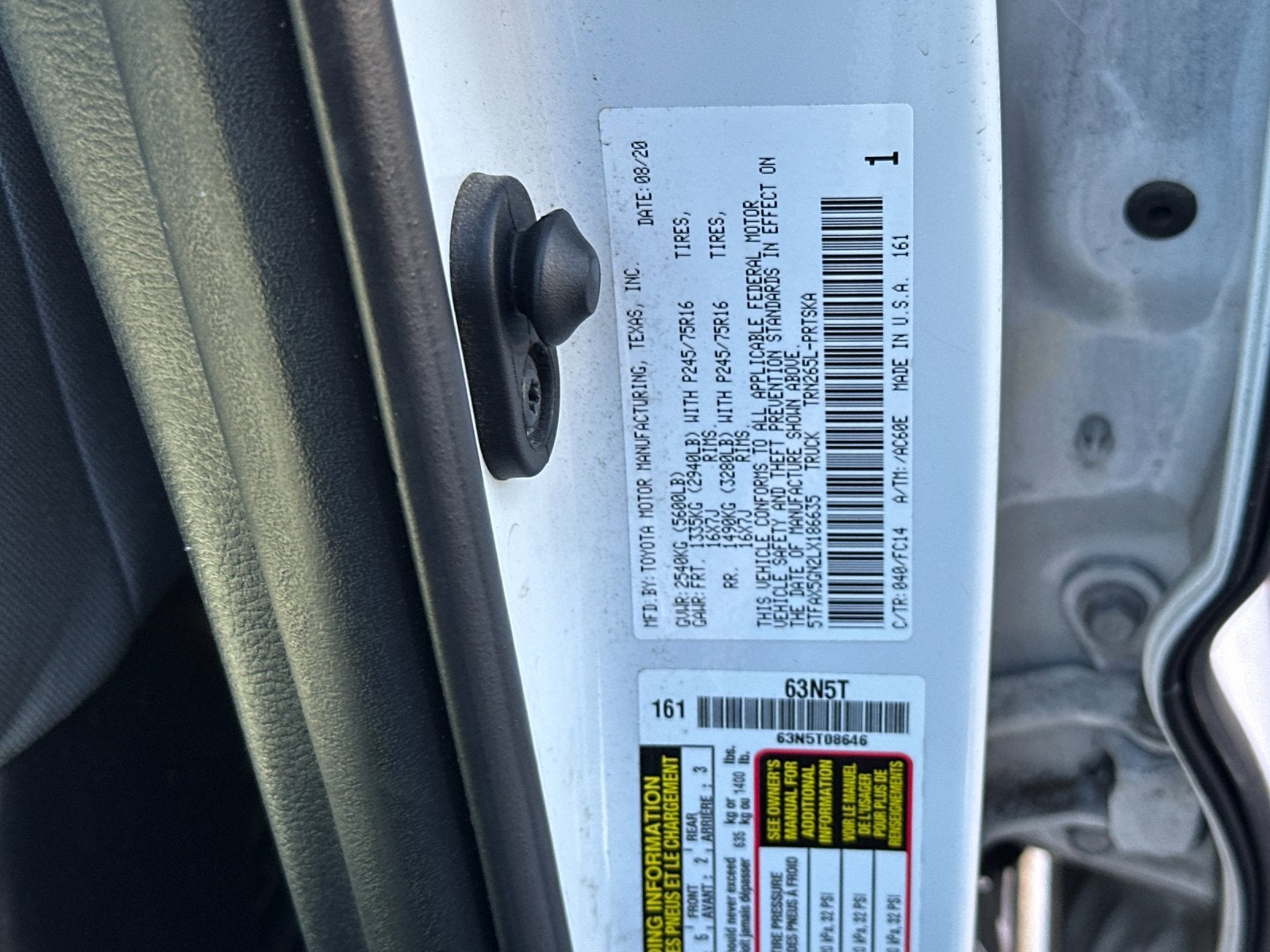 2020 Toyota Tacoma SR5