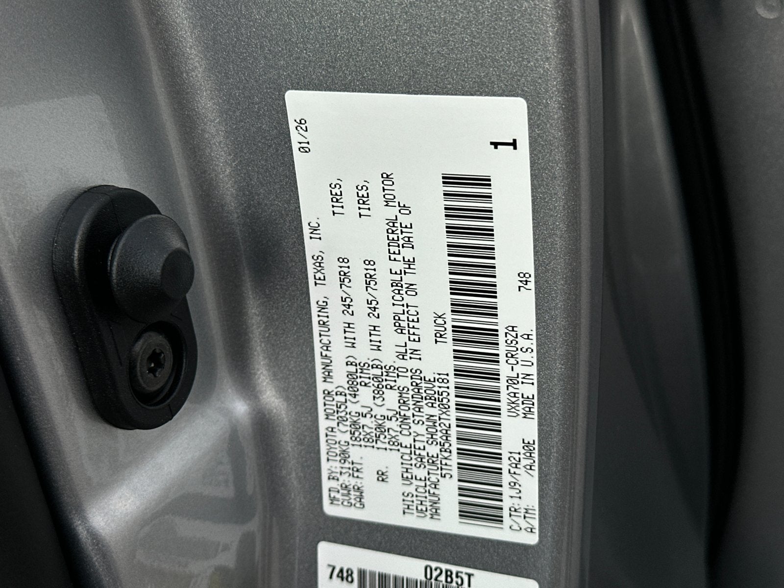 2026 Toyota Tundra SR