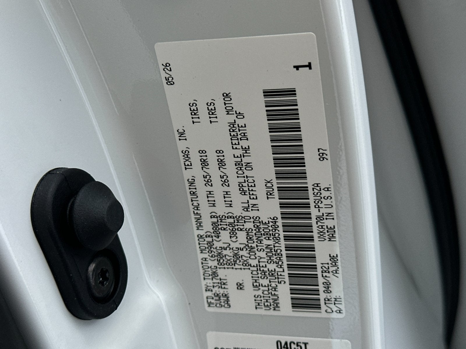 2026 Toyota Tundra SR5