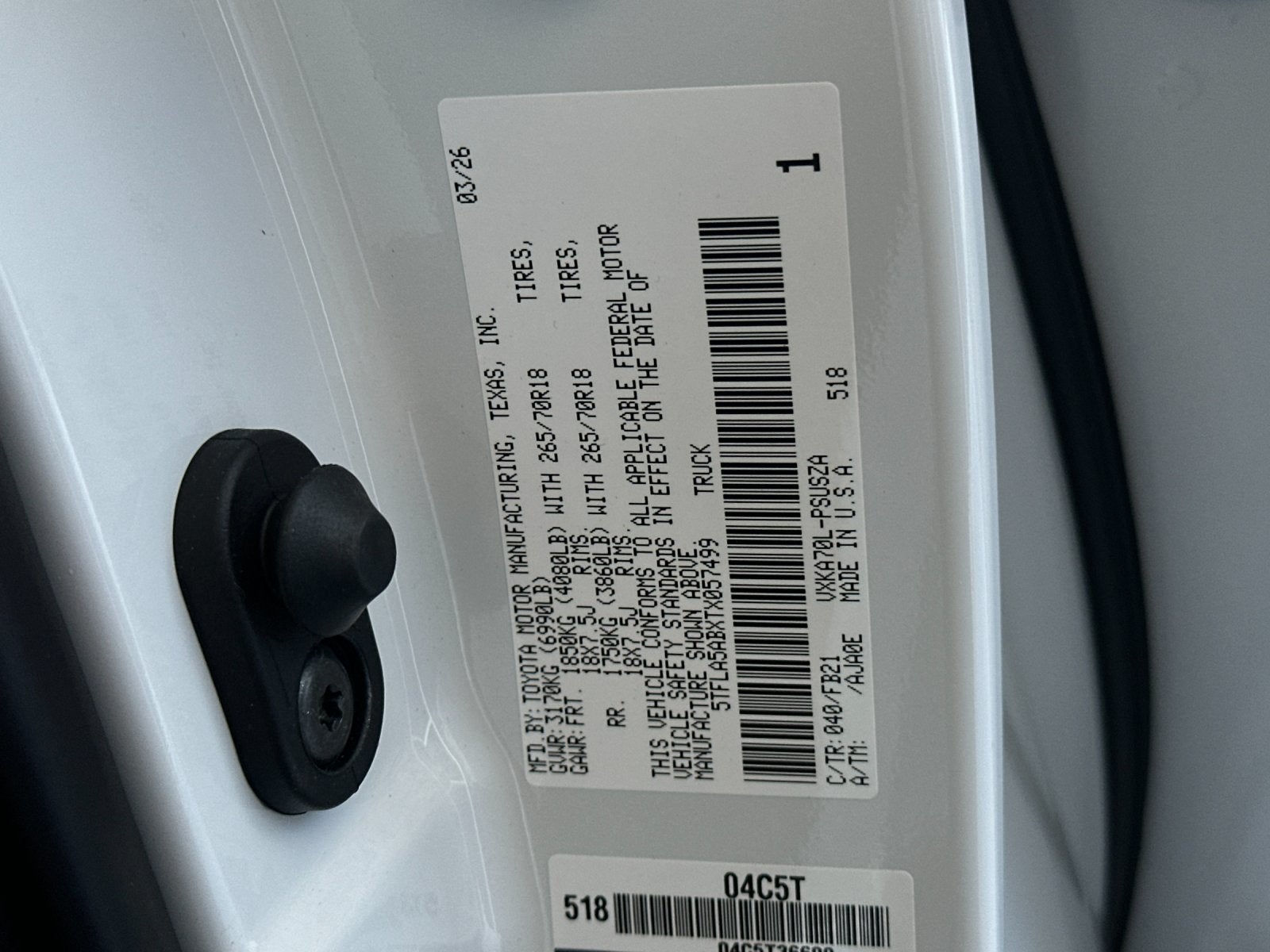 2026 Toyota Tundra SR5