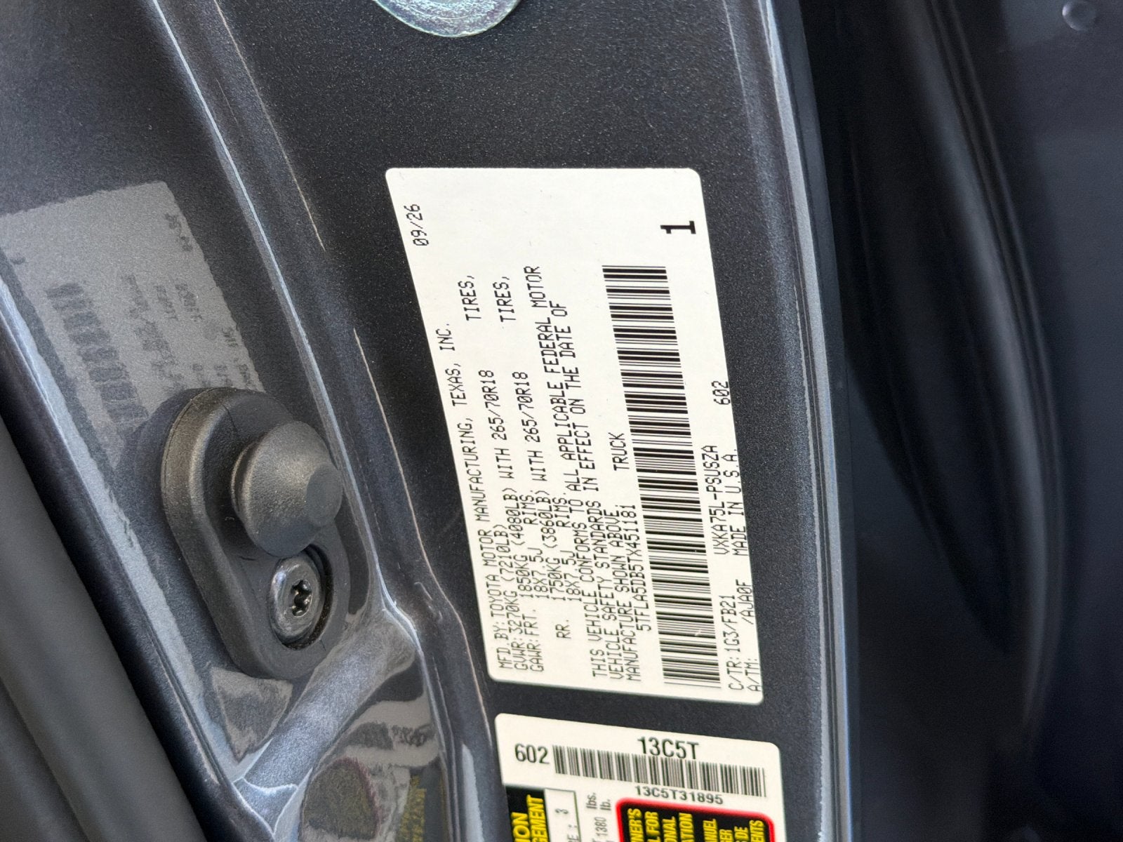 2026 Toyota Tundra SR5