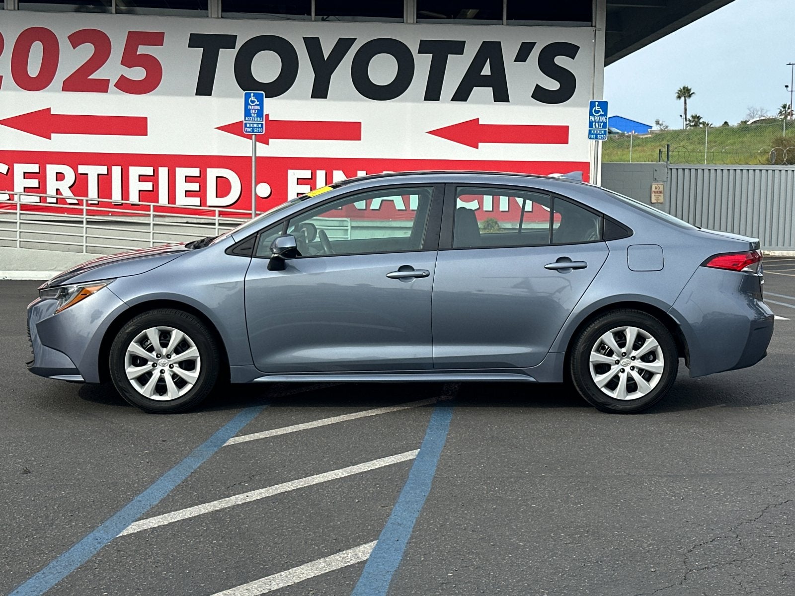 Certified 2025 Toyota Corolla LE with VIN 5YFB4MDE9SP259699 for sale in Northfield, Minnesota