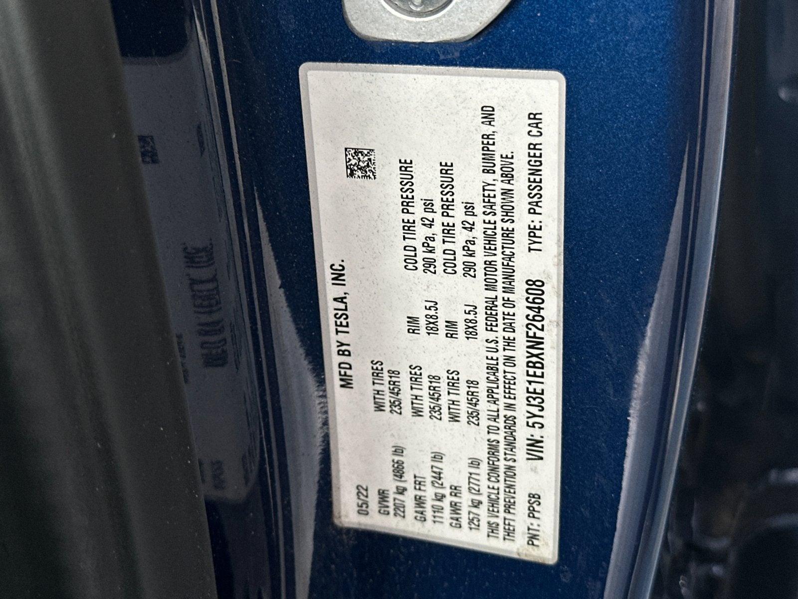 2022 Tesla Model 3 Long Range