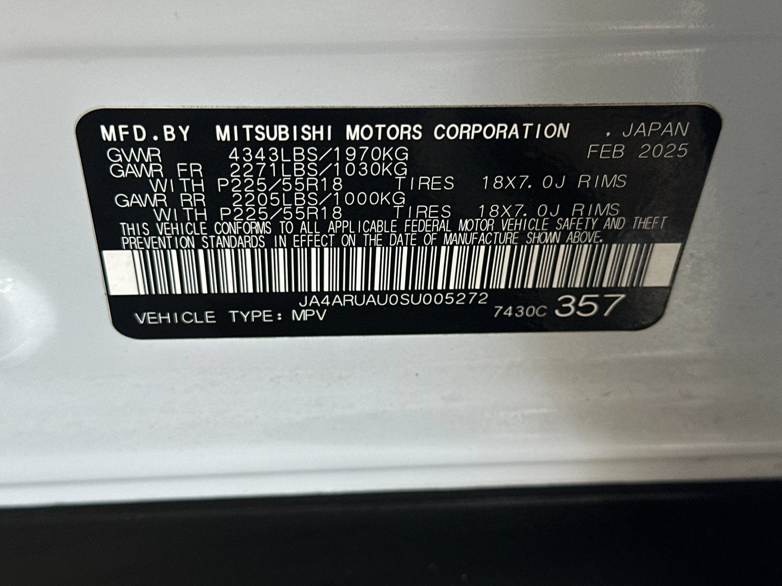 2025 Mitsubishi Outlander Sport 2.0 ES