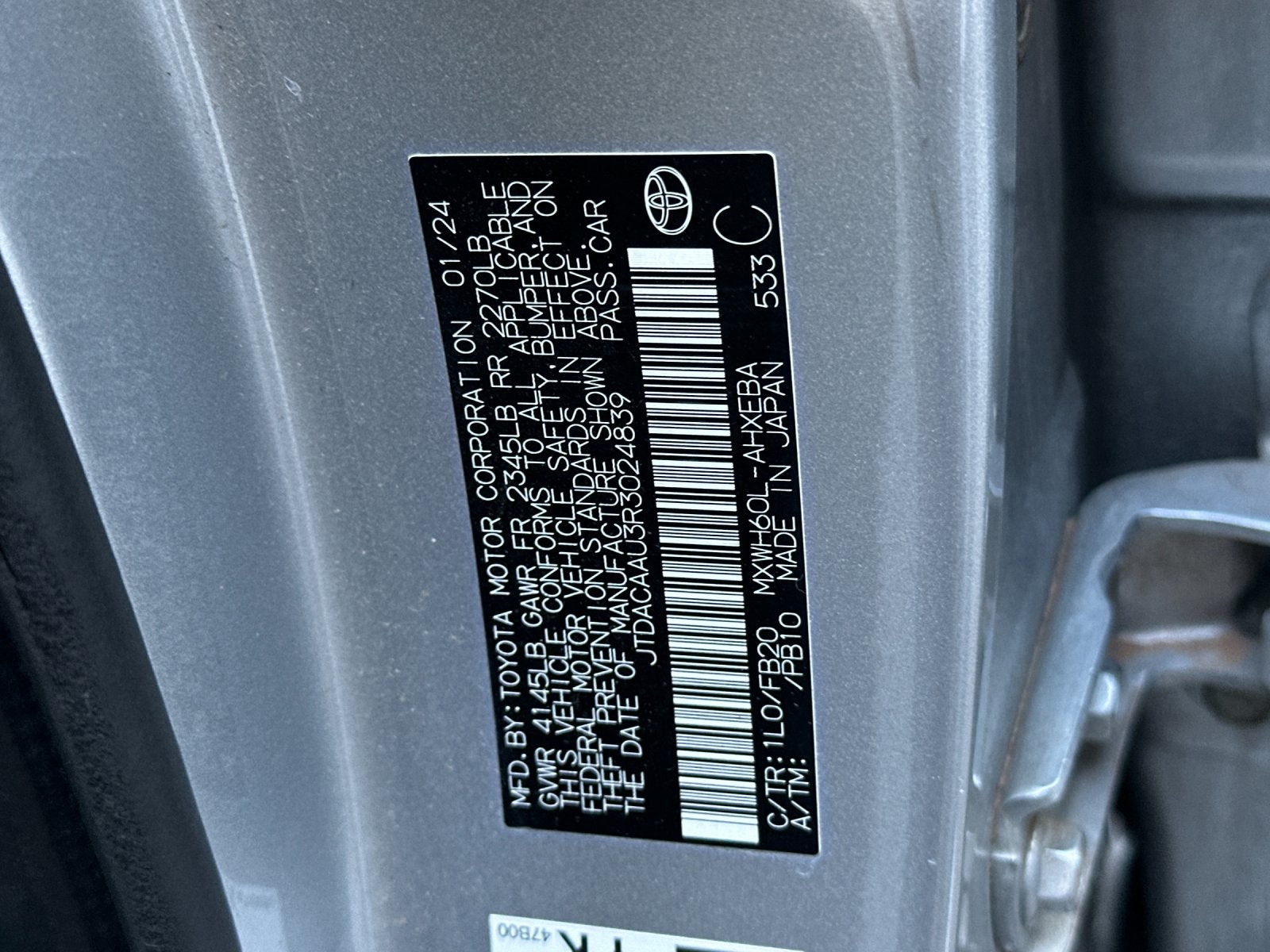 2024 Toyota Prius LE