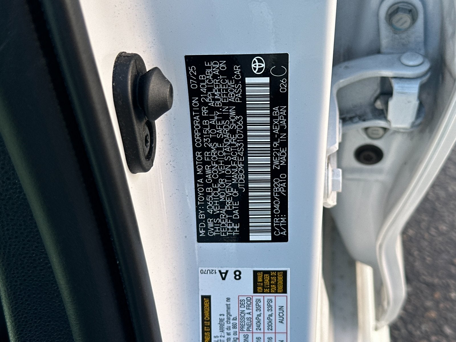 2025 Toyota Corolla Hybrid LE