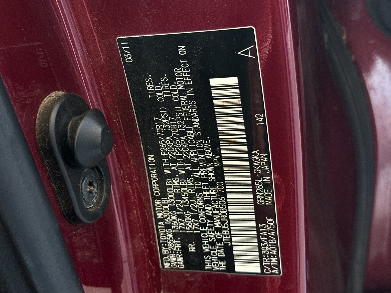 2011 Toyota 4Runner Trail V6