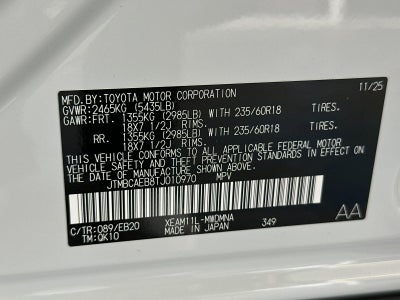 2026 Toyota bZ XLE Plus