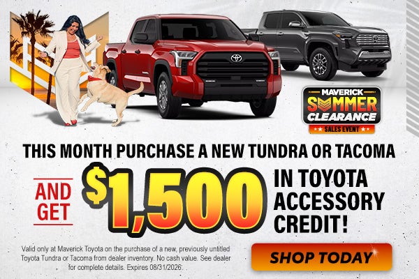 Toyota Accessory Credit